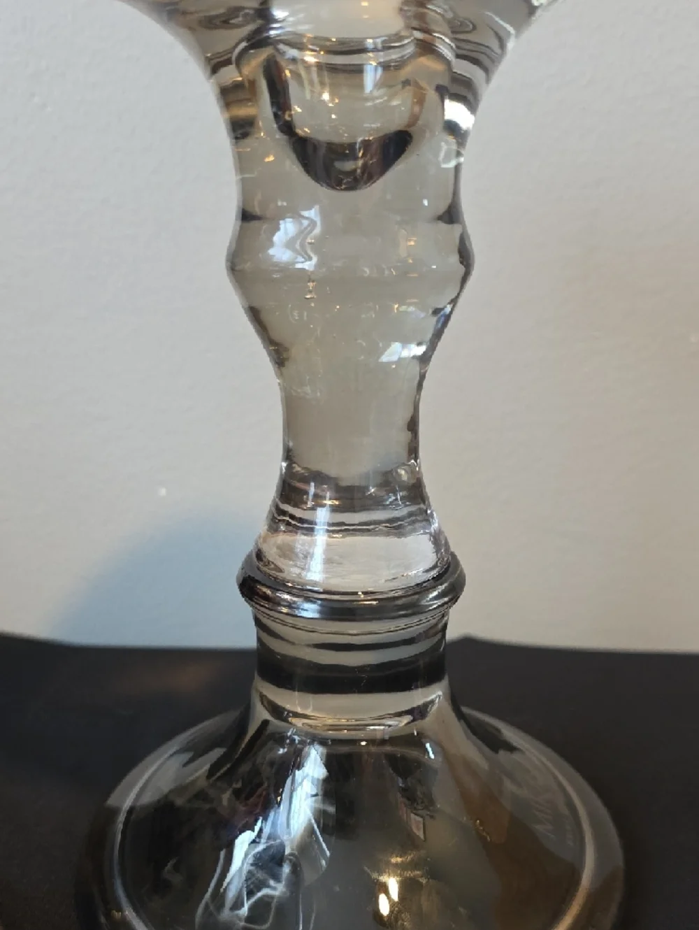 Mikasa Smokey Glass Candle Holders - Pair